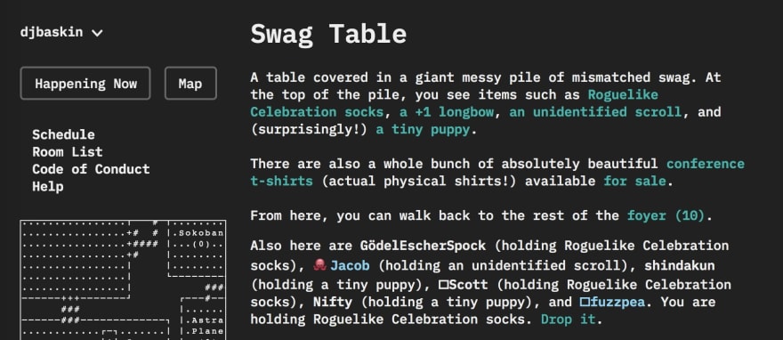 Swag table